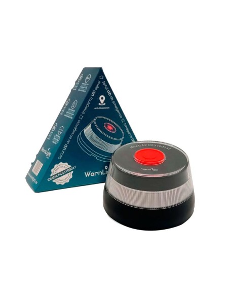 Baliza Geolocalizable para coches Warmlight 3.0 Geo / Homologada V16 / Luz Flash / Visibilidad + 1 km / IP54 / PC23100037
